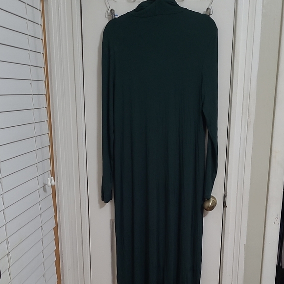 Universal Standard Deep Green Long Sleeve Dress W/FREE BELT - Picture 3 of 11